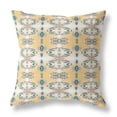 thumbnail image 1 of Amrita Sen Flowers of Strength Suede Zippered Pillow w Insert by Amrita Sen in White and Yellow, 1 of 4