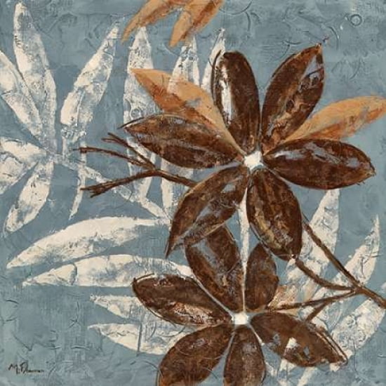 Flowers on Denim IV Canvas Art - Maria Donovan (24 x 24)