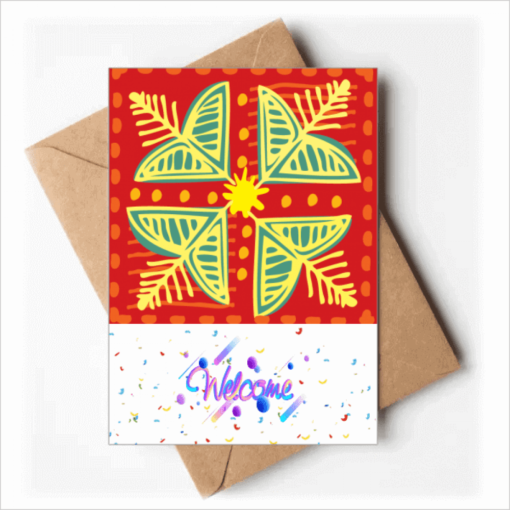 Flowers s Mexico Totems Ancient Civilization Welcome Back Greeting Cards Envelopes Blank
