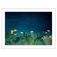 thumbnail image 1 of Flowers with Shooting Star - From an Original Color Painting by Henri Rousseau - Bamboo Fine Art 290gsm Paper Print (Unframed) 18x24in, 1 of 4