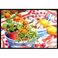 thumbnail image 1 of Flowers with a side of lemons Indoor Or Outdoor Mat - 18 x 27 in., 1 of 1