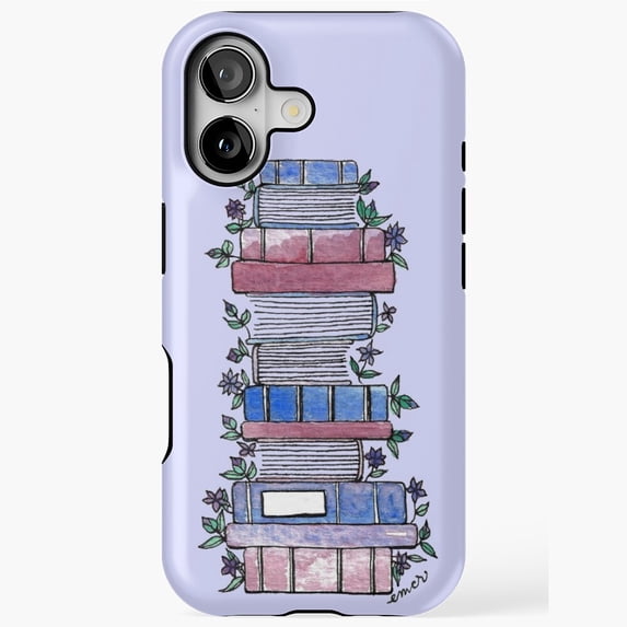 Flowery Books Cozy Reading Floral Art