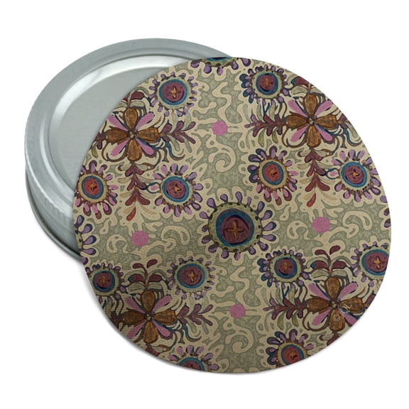 Flowery Fancy Amoeba Pattern Round Rubber Non-Slip Jar Gripper Lid Opener