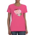 thumbnail image 1 of Flowery Mother's Day Shaped T-Shirt Women -Image by Shutterstock, Female 3X-Large, 1 of 4