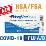 Flowflex® Plus COVID-19 and Flu A/B Home Test - (1 Pack) Flu A&B 3-in-1 Antigen Rapid Test, FDA Authorized