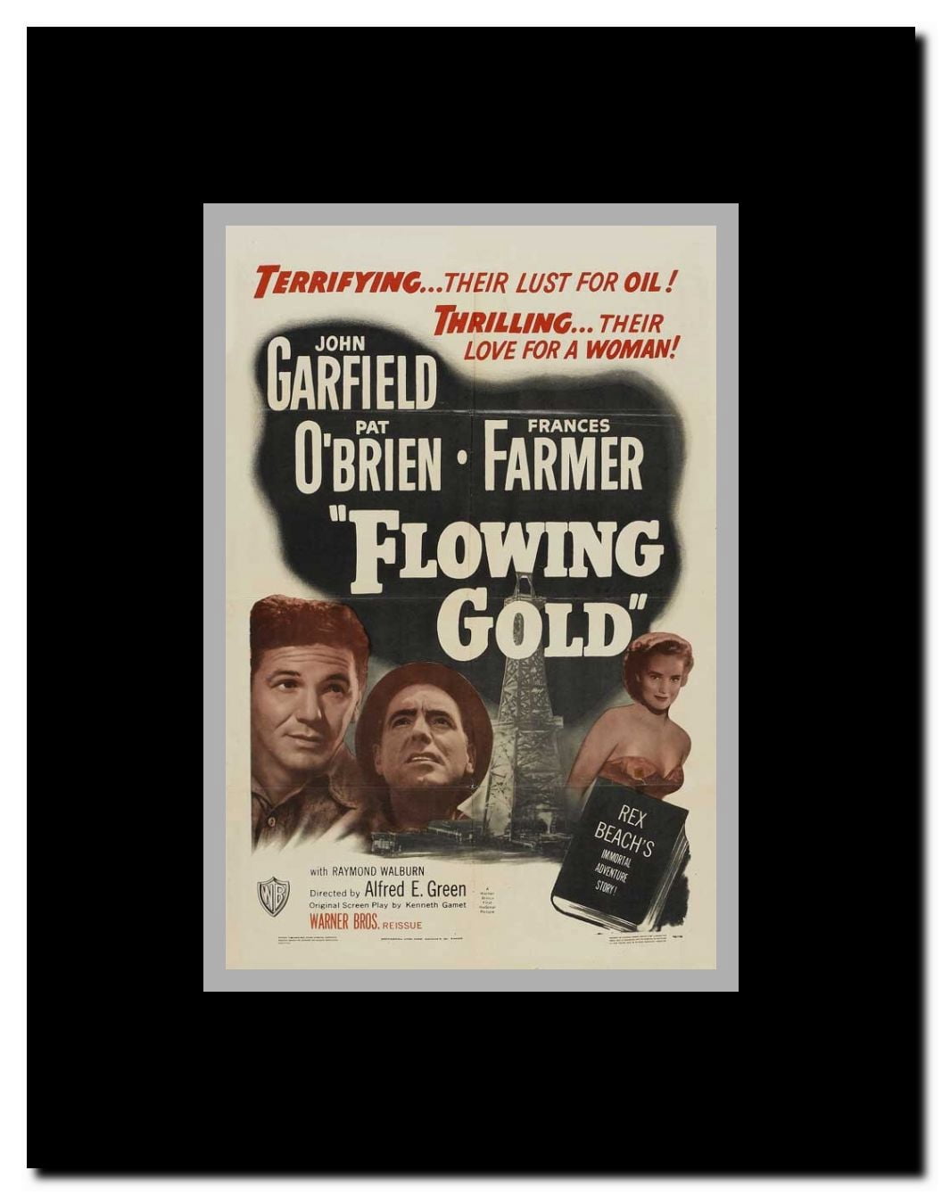 Flowing Gold Framed Movie Poster
