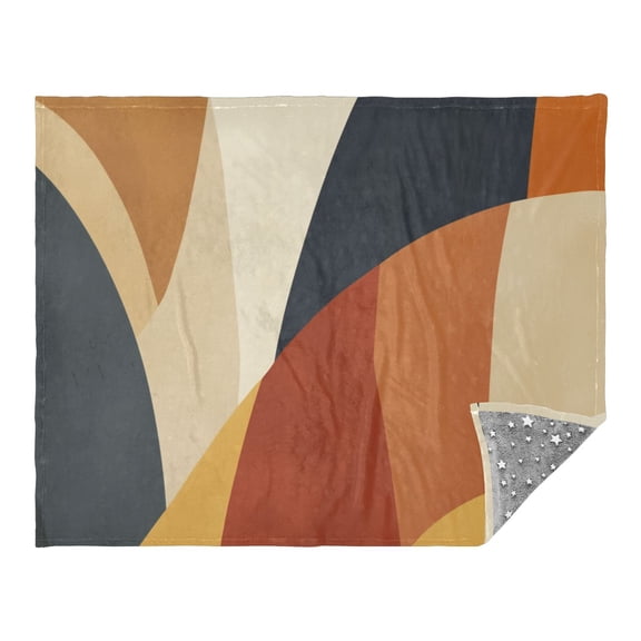 Flowing Lines Camping Blankets Bed Throws and Cozy Travel Blanket Fluorescence 70x55in Double Sided