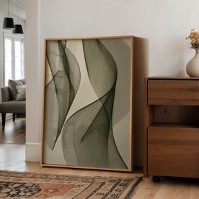 Flowing Mesh Minimalist Line Poster Art In Neutral Tones With Organic Movement , Poster Print Only