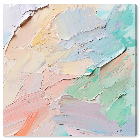 Flowing Mousse III Canvas Textured Digital by Art Remedy, Gallery Wrapped, 12 x 12