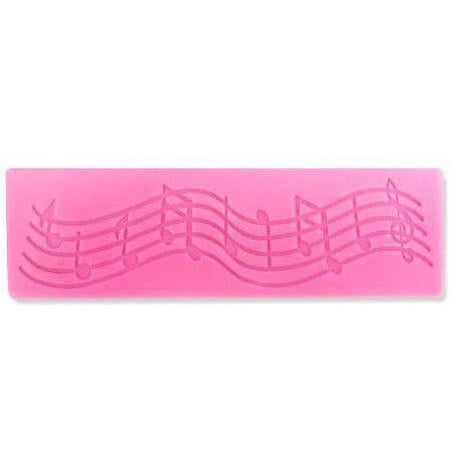 Flowing Music Note and Sheet Music Silicone Mat