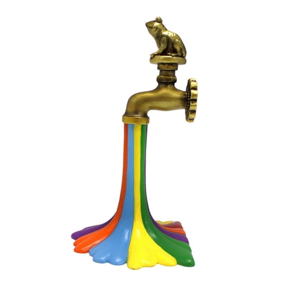 Flowing Rainbow Resin Statue Scene Decoration Room Decoration Garden Decoration Outdoor Decoration Ornaments