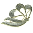 thumbnail image 1 of Flowing Ribbon Bow Brooch-Pin Gold-Tone & Silver-Tone Metal LQP764, 1 of 2