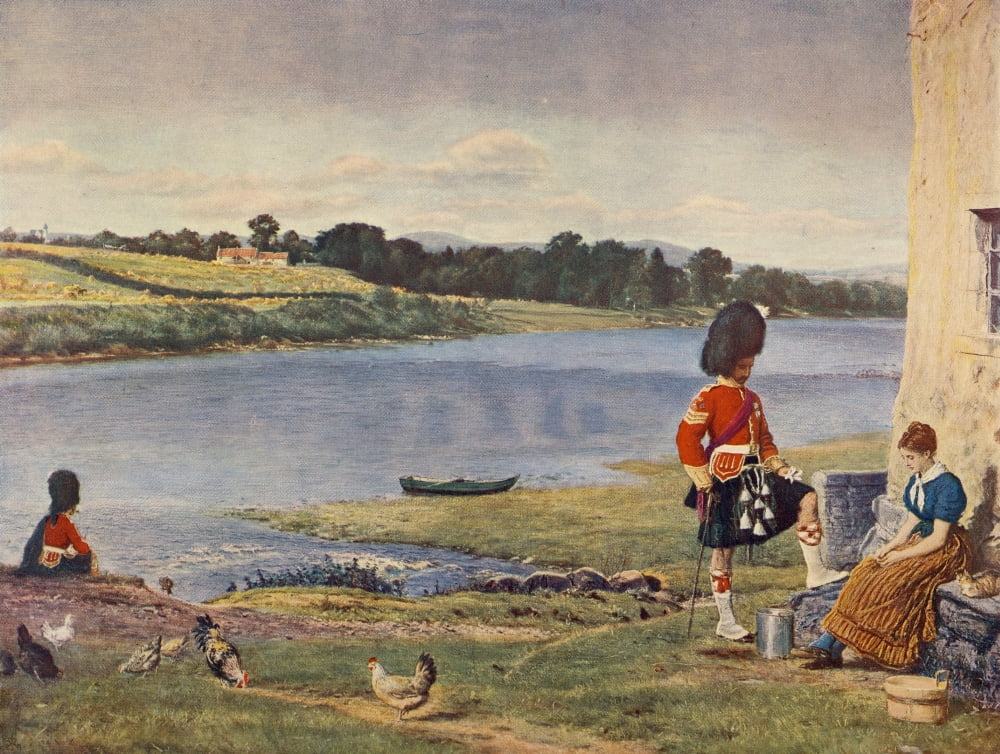 Flowing to the Sea Great Pictures in Private Galleries 1905 Canvas Art - John E Millais (18 x 24)