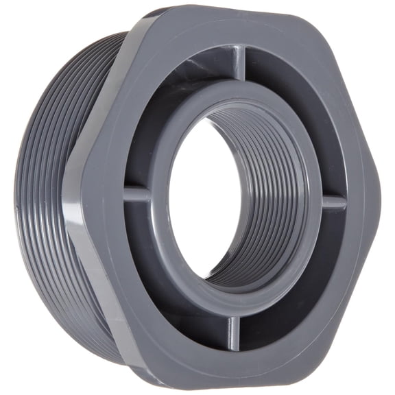 Flowline LM52-3800 PVC Reducer Bushing, 4" x 2" NPT Thread