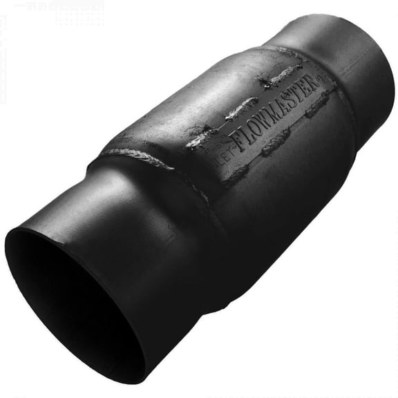 Flowmaster 15450S Outlaw Series Race Muffler; Shorty; 5 in. Inlet/Outlet; 6 in. Case Dia. x 7 in. Case Length;