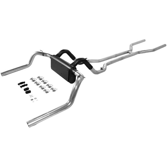 Flowmaster 17104 Header-back System - Dual Rear Exit - American Thunder - Moderate Sound