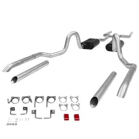 Flowmaster 17119 Header-back System - Dual Rear Exit - American Thunder - Moderate/Aggressive