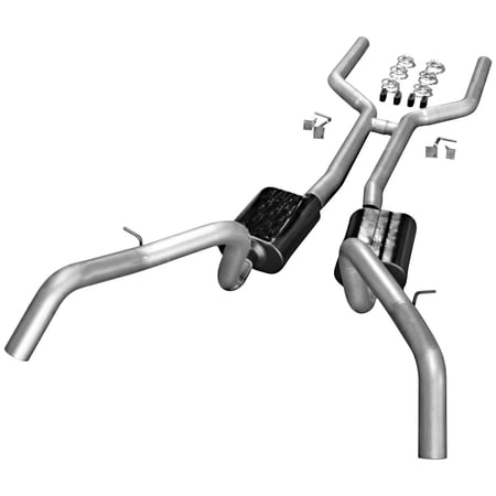 Flowmaster 17201 Header-back System - Dual Rear Exit - American Thunder - Aggressive Sound