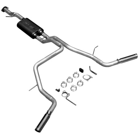 Flowmaster 17430 Cat-back System - Dual Side Exit - American Thunder - Moderate Sound