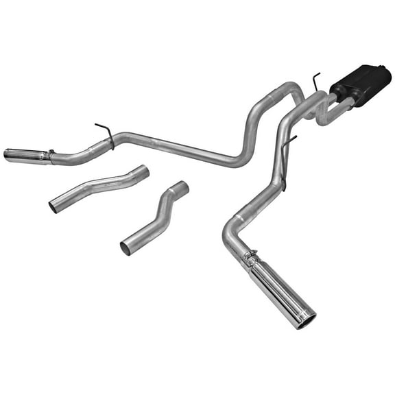 Flowmaster 17476 Cat-back System - Dual Rear/Side Exit - American Thunder - Moderate Sound