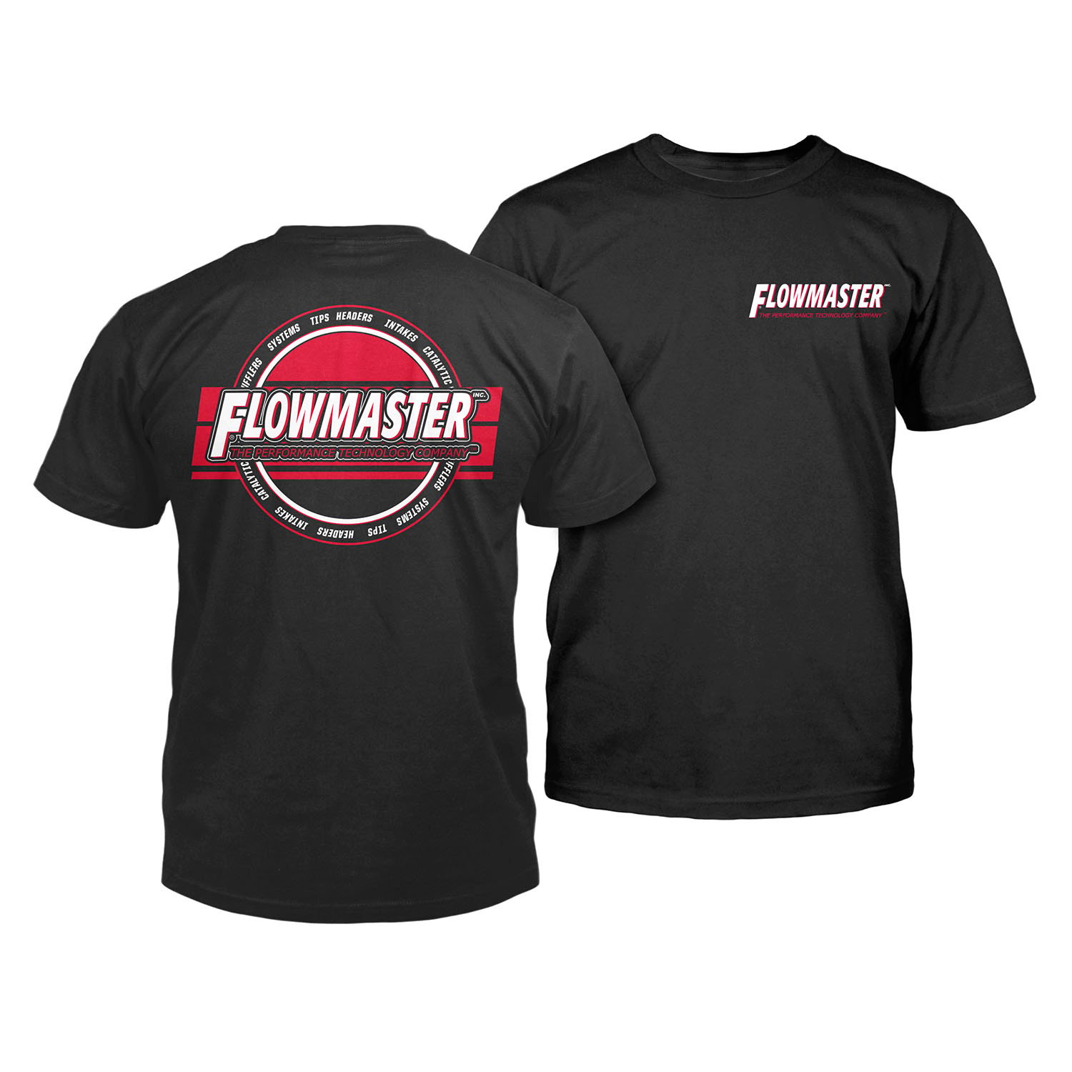 Flowmaster 610350 Technology Performance T-Shirt in Black - Small