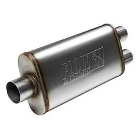 Flowmaster 72288 FlowFX Muffler 3" Center Inlet/2.5" Dual Outlet - Moderate Sound 409 Stainless Steel