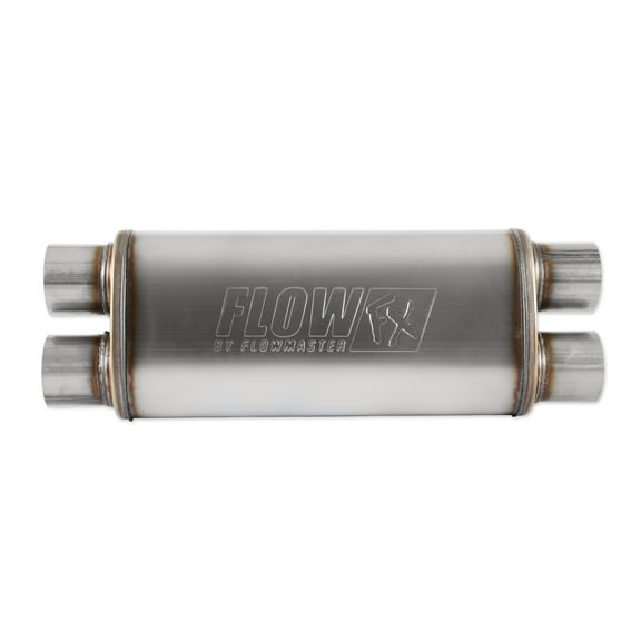 Flowmaster 72469 FlowFX Muffler 3" Dual Inlet/Outlet - Moderate Sound 409 Stainless Steel