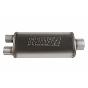 Flowmaster 72587 FlowFX Muffler 3.5 Center Inlet/2.5 Dual Outlet - Moderate Sound 409 Stainless Steel