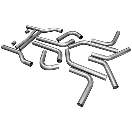 Flowmaster 815936 U-Fit Dual Exhaust Kit 409S - 2.50 in. - universal 16-piece pipes only