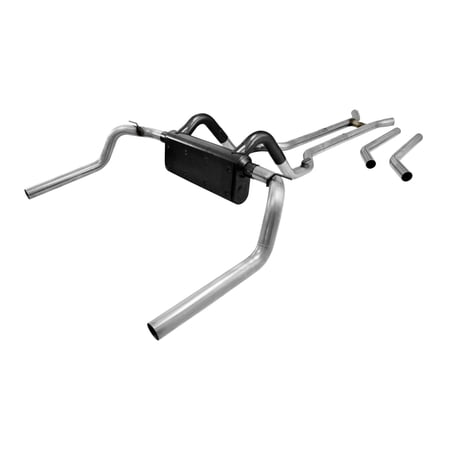 Flowmaster 817104 Header-back System 409S - Dual Rear Exit - American Thunder - Moderate Sound