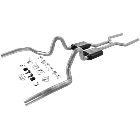 Flowmaster 817200 Header-back System 409S - Dual Rear Exit - American Thunder - Aggressive Sound