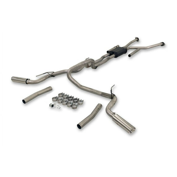 Flowmaster 818140 FlowFX Cat-Back Exhaust System - Stainless - Dual Rear Side Exit