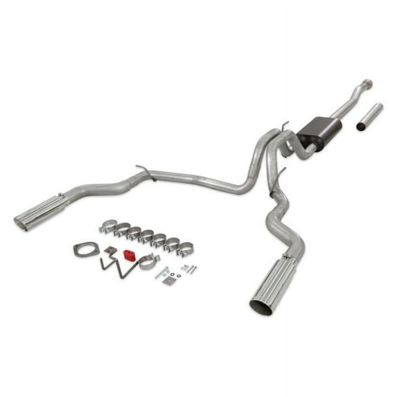 Flowmaster 818148 Force II Cat-Back Exhaust System Stainless Dual Exit Polished Tips