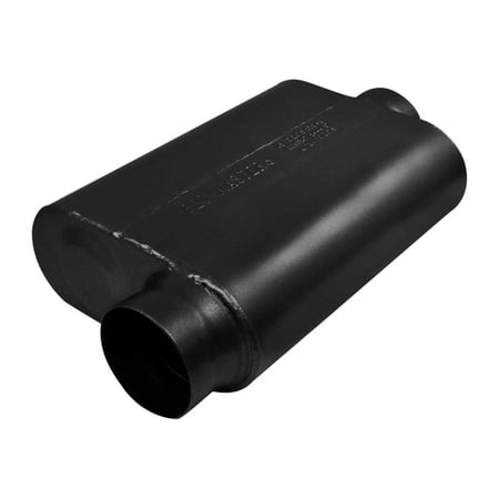 Flowmaster 8435419 40 Series Race Muffler 409S - 3.50 Offset In / 3.50 Center Out -Aggressive Sound
