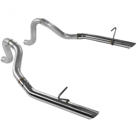 Flowmaster Tailpipe Set, 2.50 in. Dia, Dual Rear Exit, Stainless Tips Fits 1987-1993 Ford Mustang LX