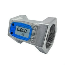 Flowmeter 1in/2in/2.5in/3in LCD Digital Liquid Flow Meter Electronic Turbine-Flowmeter for Diesel-Fuel Urea Water