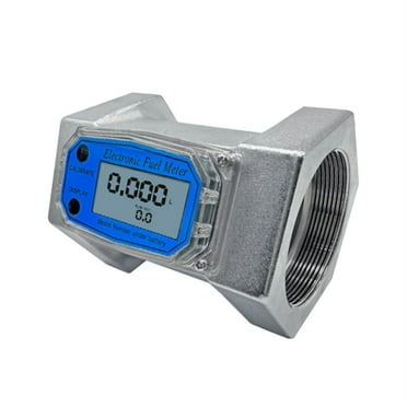 Flowmeter 1in/2in/2.5in/3in LCD Digital Liquid Flow Meter Electronic Turbine-Flowmeter for Diesel-Fuel Urea Water