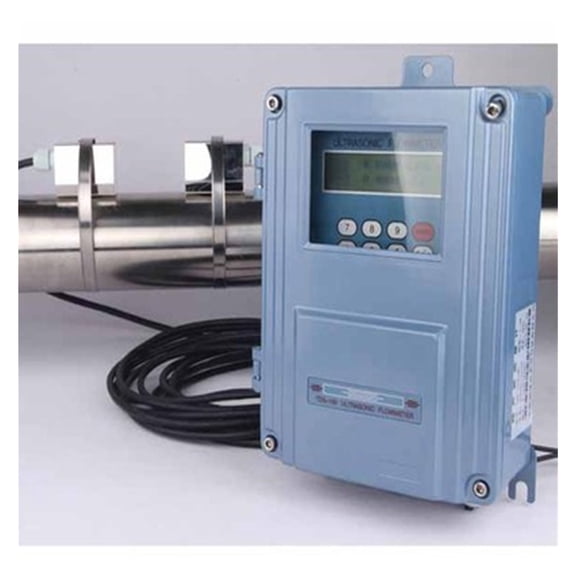 Flowmeter With Digital LCD Display TDS-100F Separate Fixed Ultrasonic Flow Meter Flowmeter M2 ( DN50-700mm ) ,Easy to Use