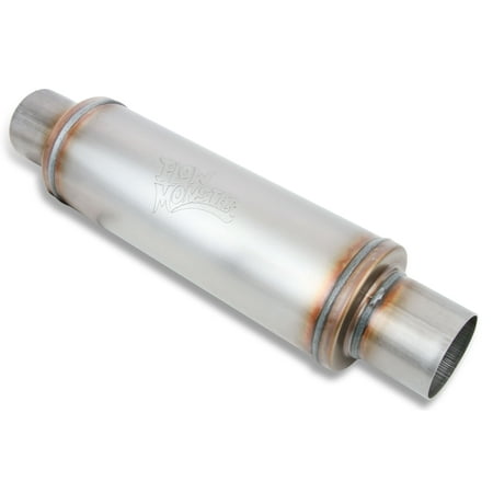 Flowmonster 12867-FM FLOWMONSTER 409SS ROUND CASE ABSORPTION MUFFLER