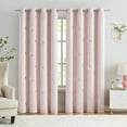 thumbnail image 1 of Flowpartex Pink Butterfly Blackout Curtains 2 Panels 84"L×52"W for Baby Girls Nursery Bedroom, Kids Gold Metallic Floral Print Room Darkening Window Drapes for Bedroom Living Room, 1 of 5