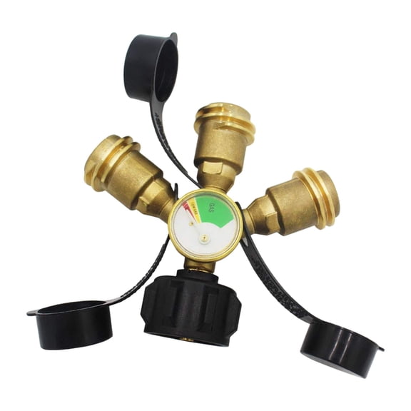 Flows Controller 3 Way Splitters Valves With Illuminated Gauge Display And Emergencies Shutoff Protecting