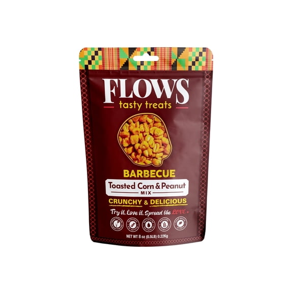 Flows Tasty Treats Toasted Corn and Peanut Mix - Barbecue Flavor (8oz)