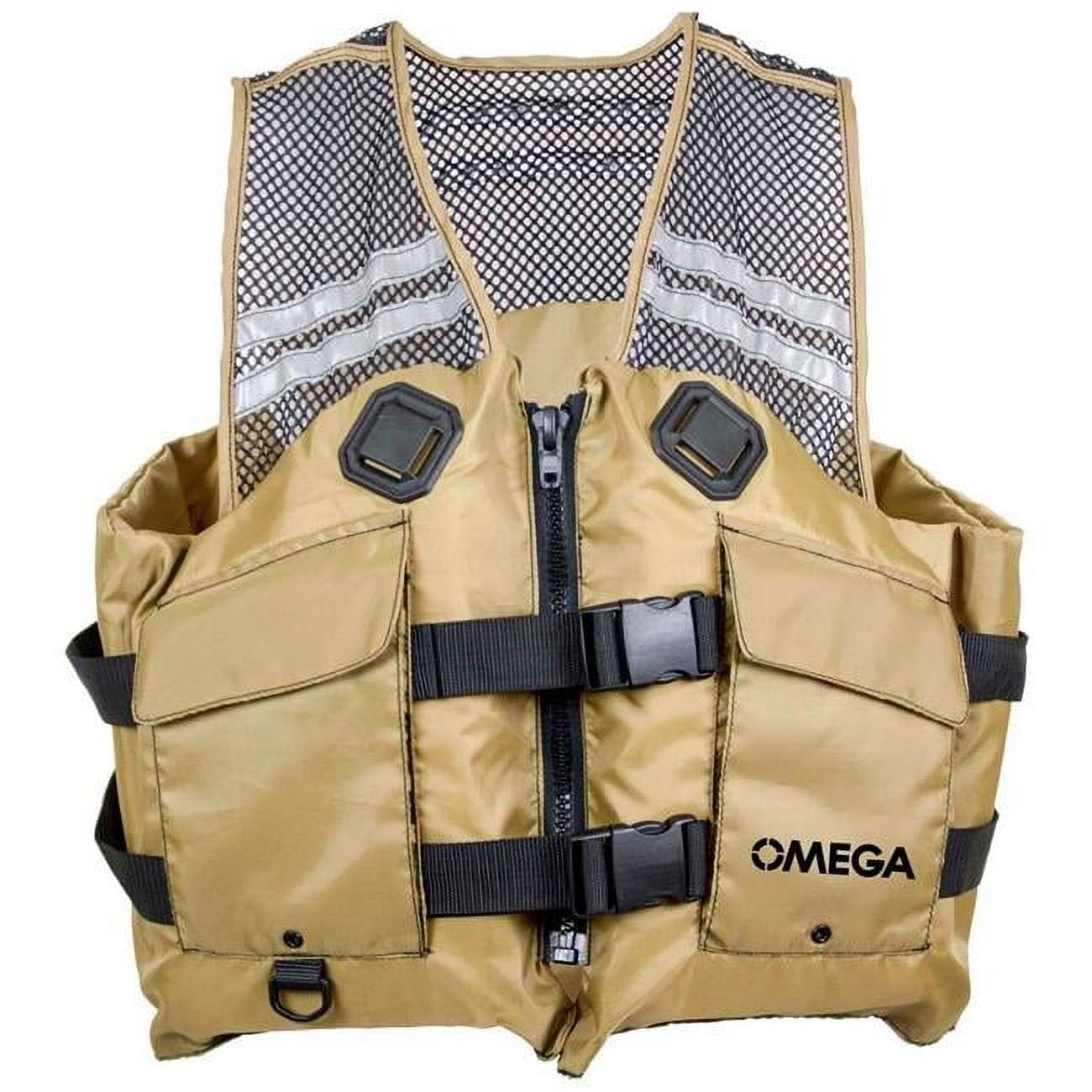 Flowt B2255132 40626-L-XL Fishing Vest - Mesh - Tan - Large & Extra Large