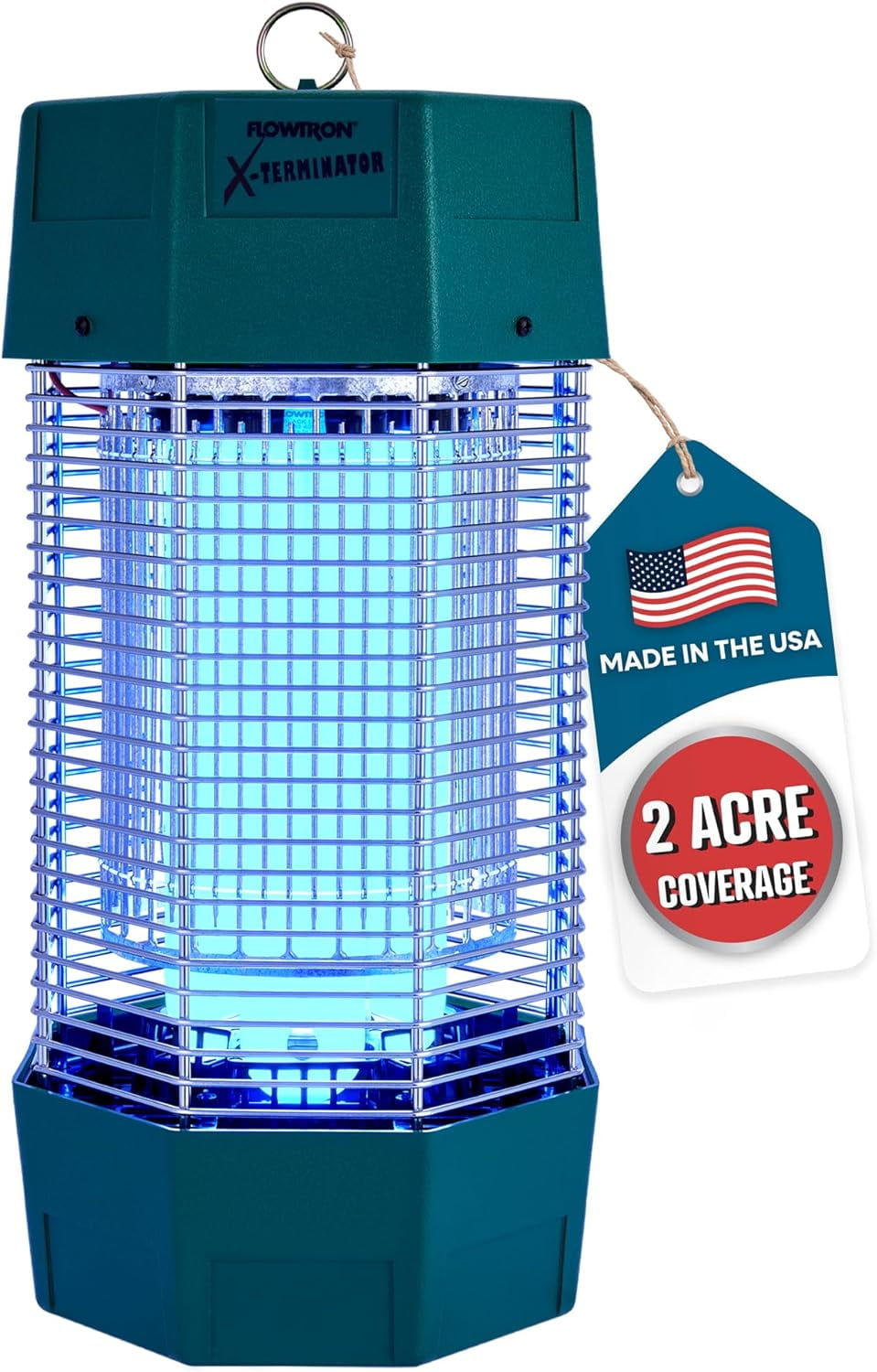 Flowtron 2 Acres Electric Bug Zapper, 120W Outdoor Insect Killer Lamp