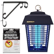 Flowtron Bug Zapper 1/2 Acre Coverage, 15W UV Bulb, 5600V Grid, Wall Mount & Attractant Cartridge