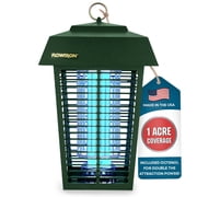 Flowtron Bug Zapper 1 Acre, 40W Bulb, 5600V Grid, Outdoor Fly & Mosquito Control, USA Made Green