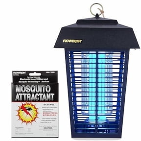 Flowtron Bug Zapper 1 Acre Coverage, 40W UV Bulb, 5600V Killing Grid & Mosquito Attractant