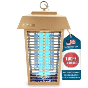 Flowtron Bug Zapper 1 Acre Outdoor Coverage w/ 40W Bulb & 5600V Grid (Tan)