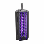 مضرب Flowtron Bug Zapper مع ضوء الأشعة فوق البنفسجية، قاتل حشرات محمول قابل لإعادة الشحن، تغطية 2100 قدم مربع