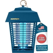 Flowtron Electric Bug Zapper, 1/2 Acre Outdoor Insect Killer, 15W UV, 5600V Shock Grid Blue